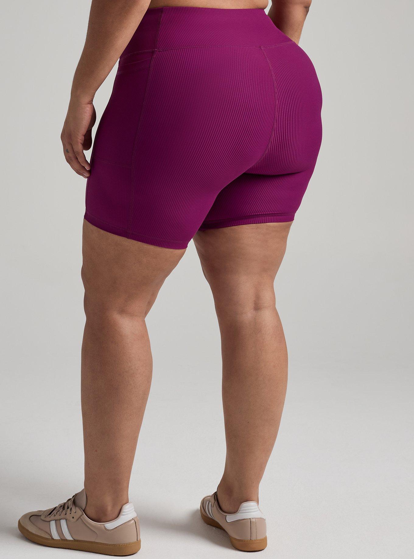 TRU 7'' Performance Rib Active Bike Short, PLUM CASPIA, alternate