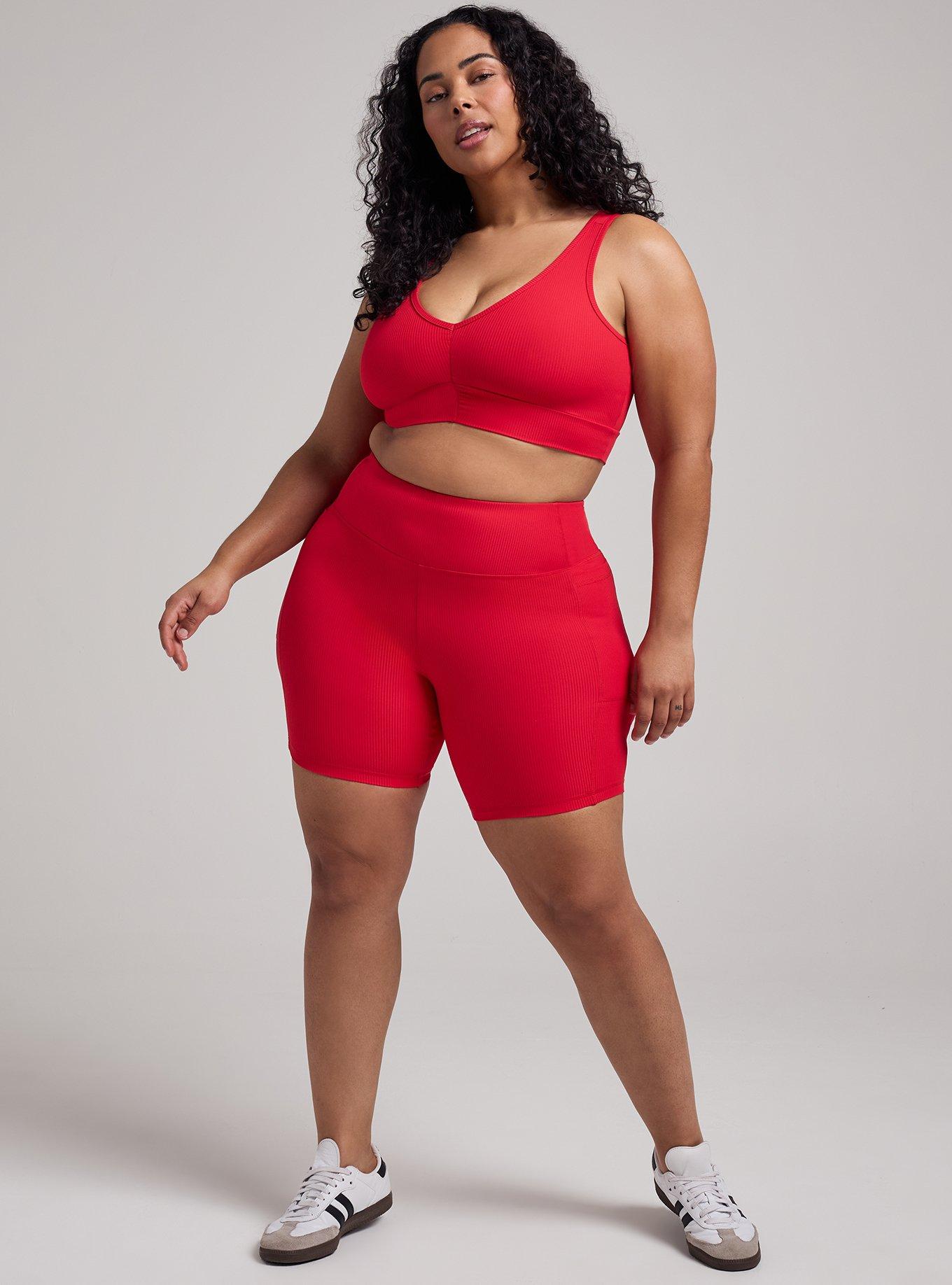 TRU 7'' Performance Rib Active Bike Short, LOLLIPOP, hi-res