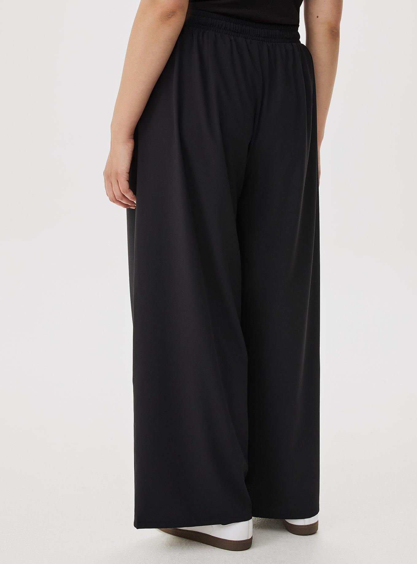 Stretch Woven Wide-Leg Active Pant