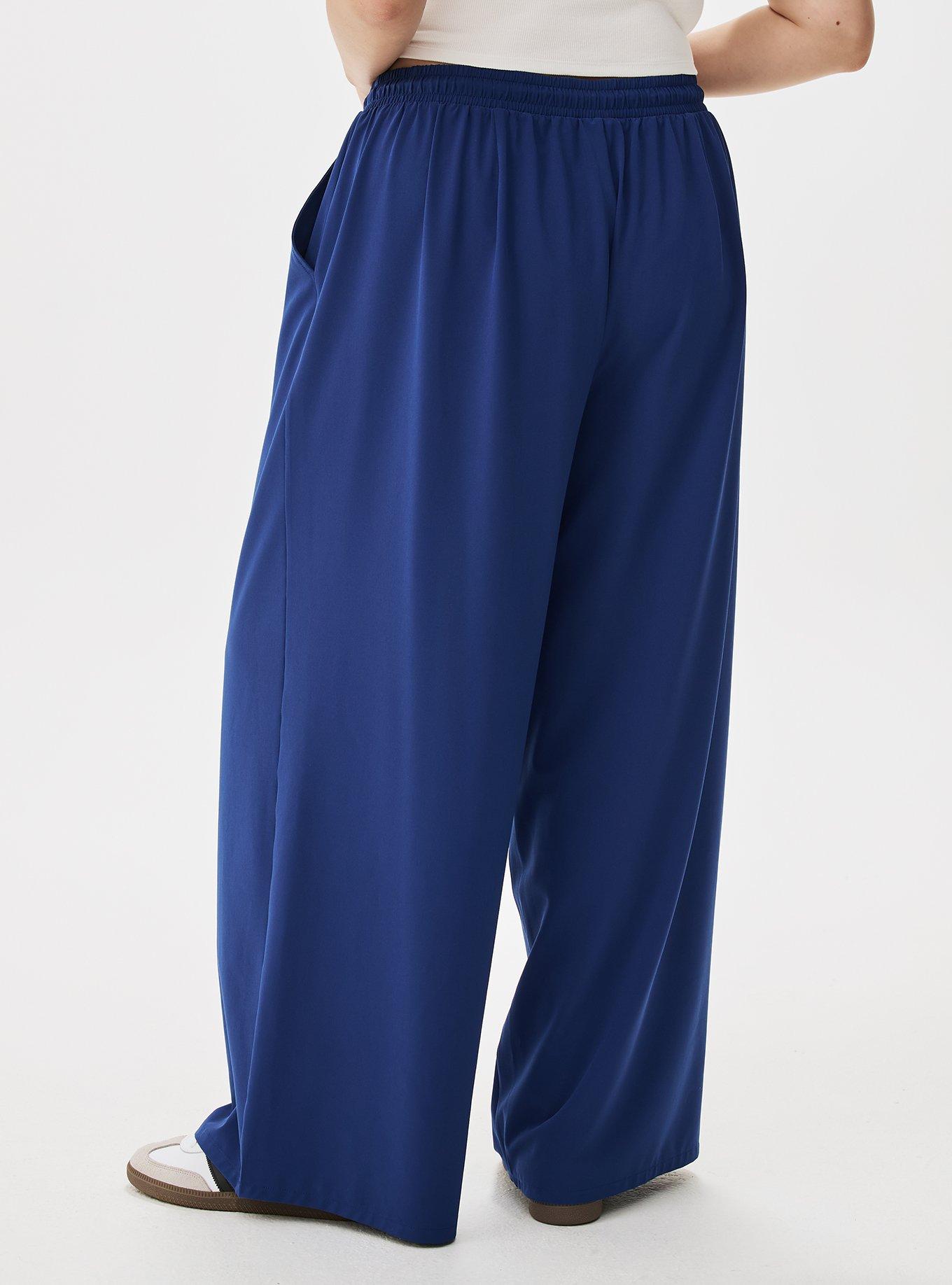 Stretch Woven Wide-Leg Active Pant