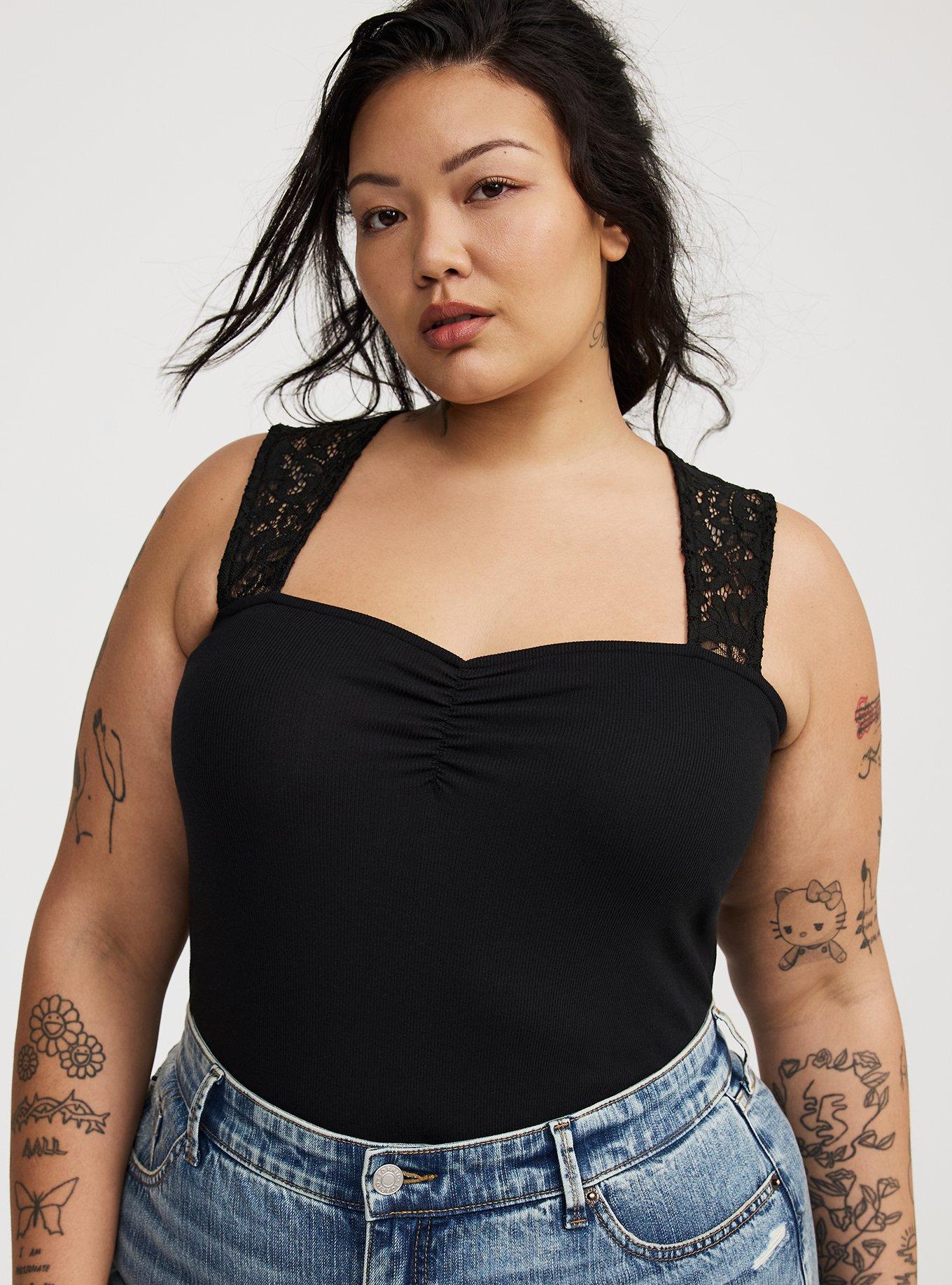 Lace Square Neck Tank