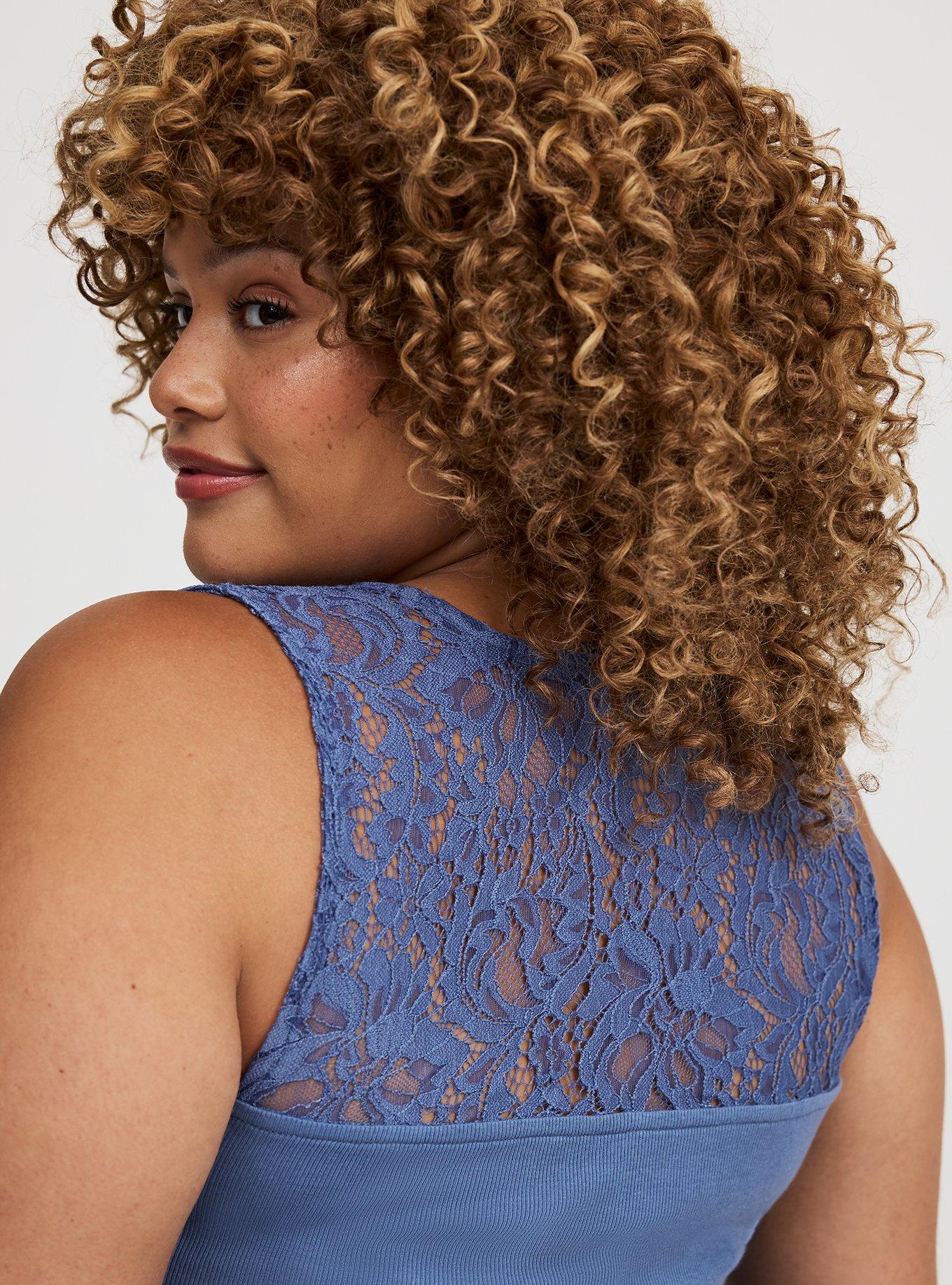 Lace Square Neck Tank