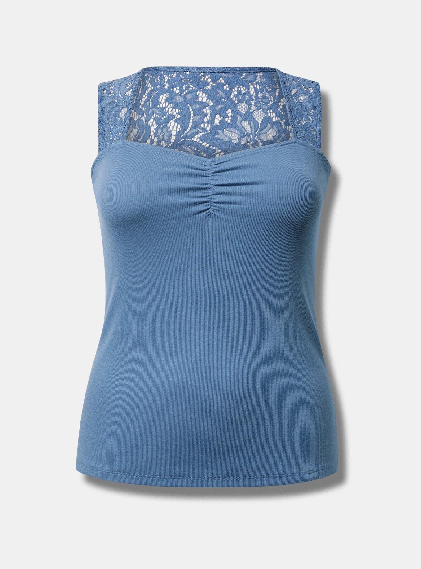 Lace Square Neck Tank