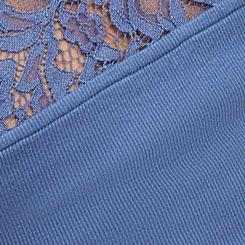 Plus Size Lace Square Neck Tank, BLUE HORIZON, swatch