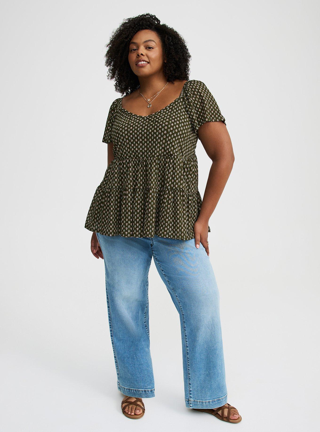 Flutter Sleeve Babydoll Top
