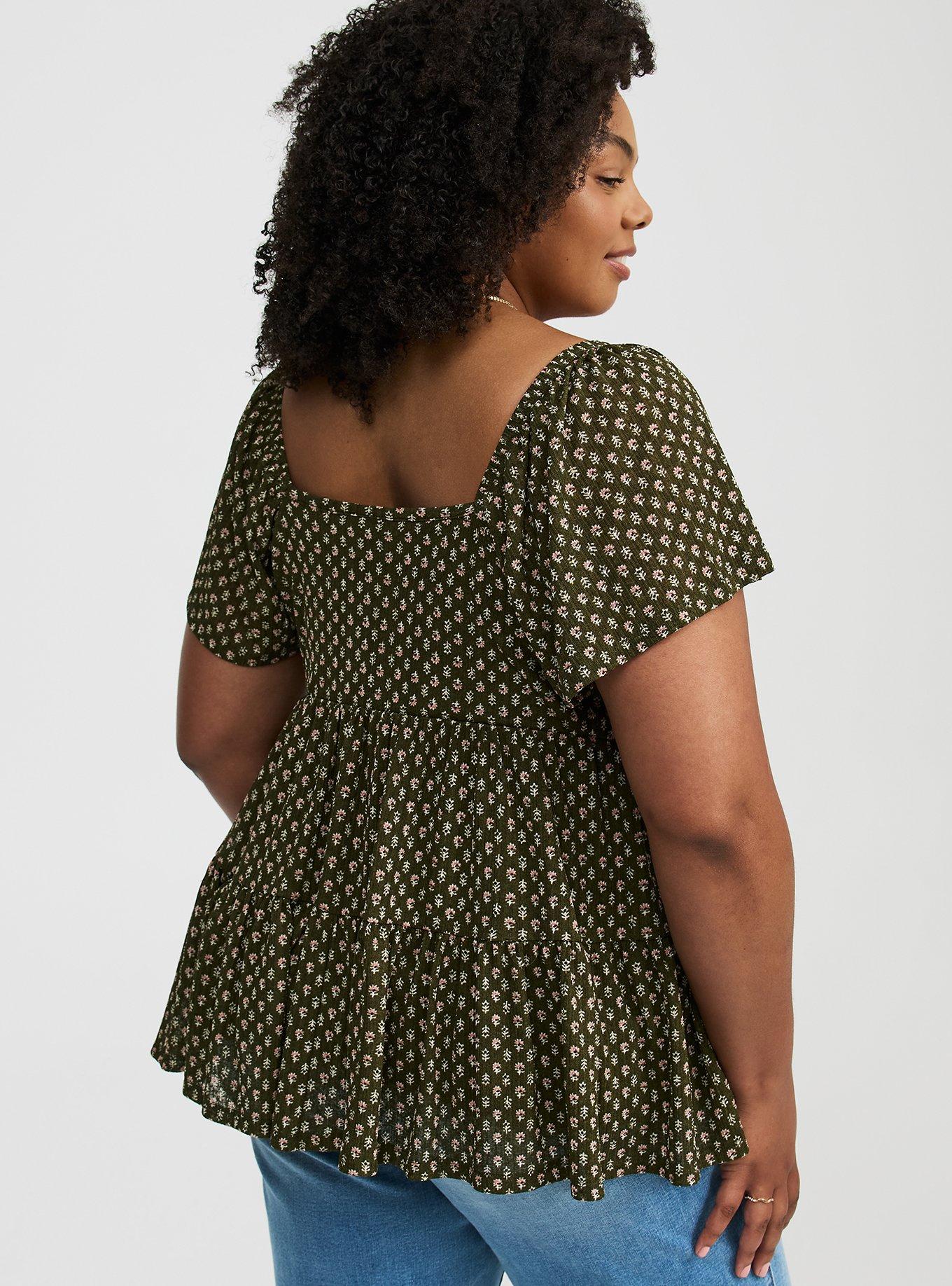 Flutter Sleeve Babydoll Top