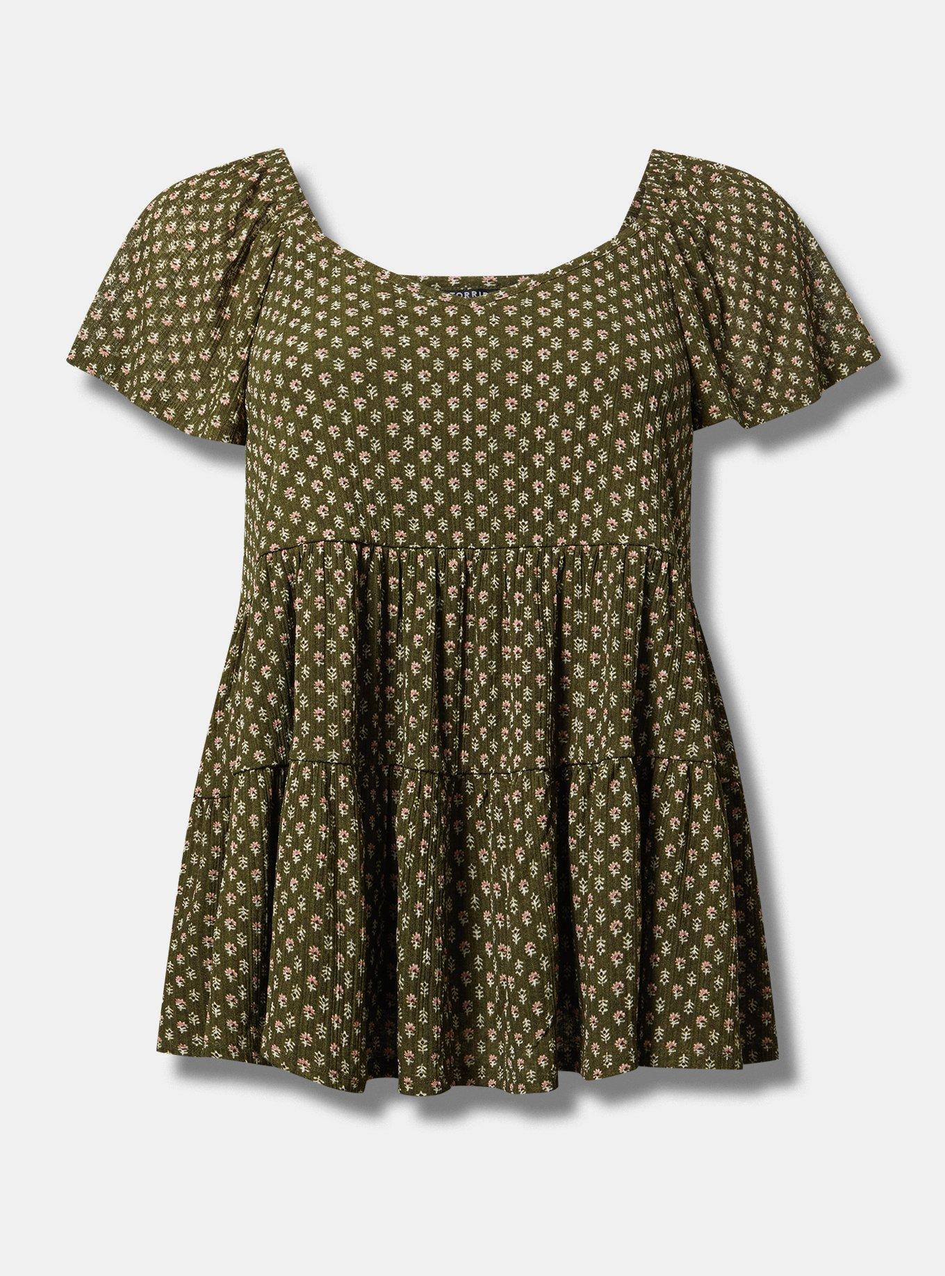 Flutter Sleeve Babydoll Top