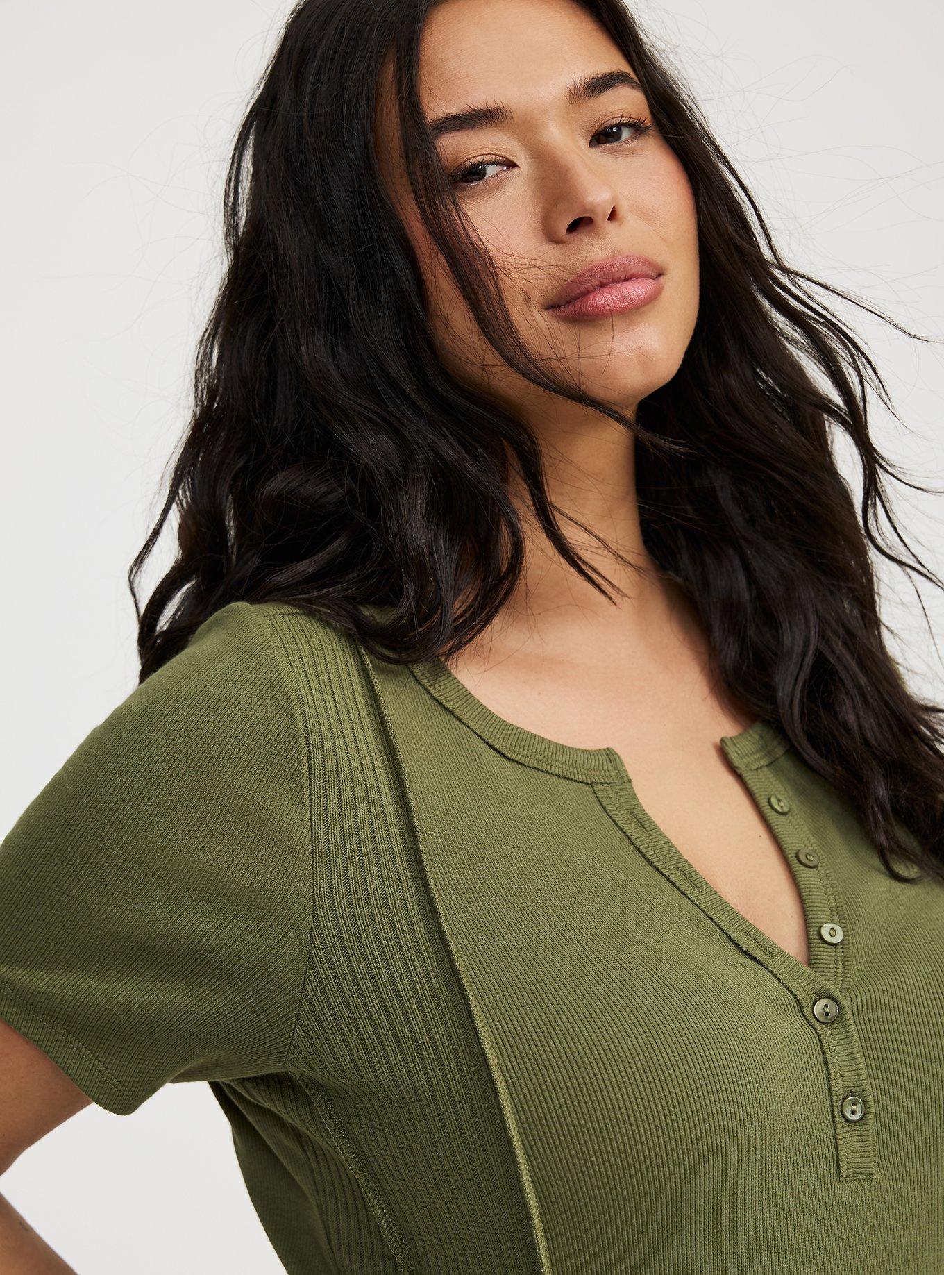 Paneled Henley Top