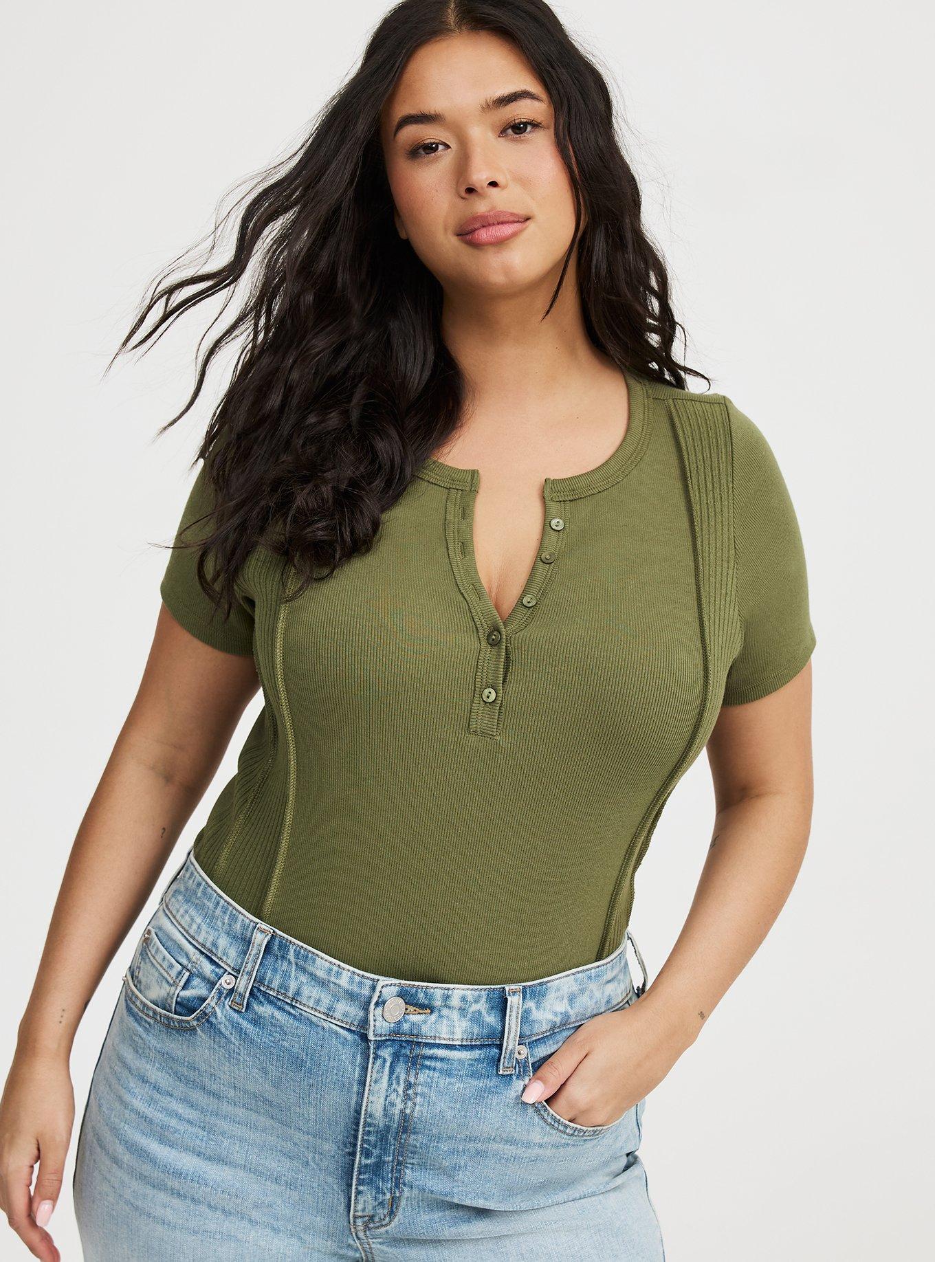 Paneled Henley Top