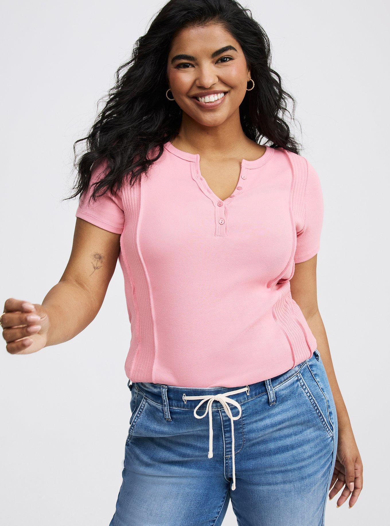 Paneled Henley Top