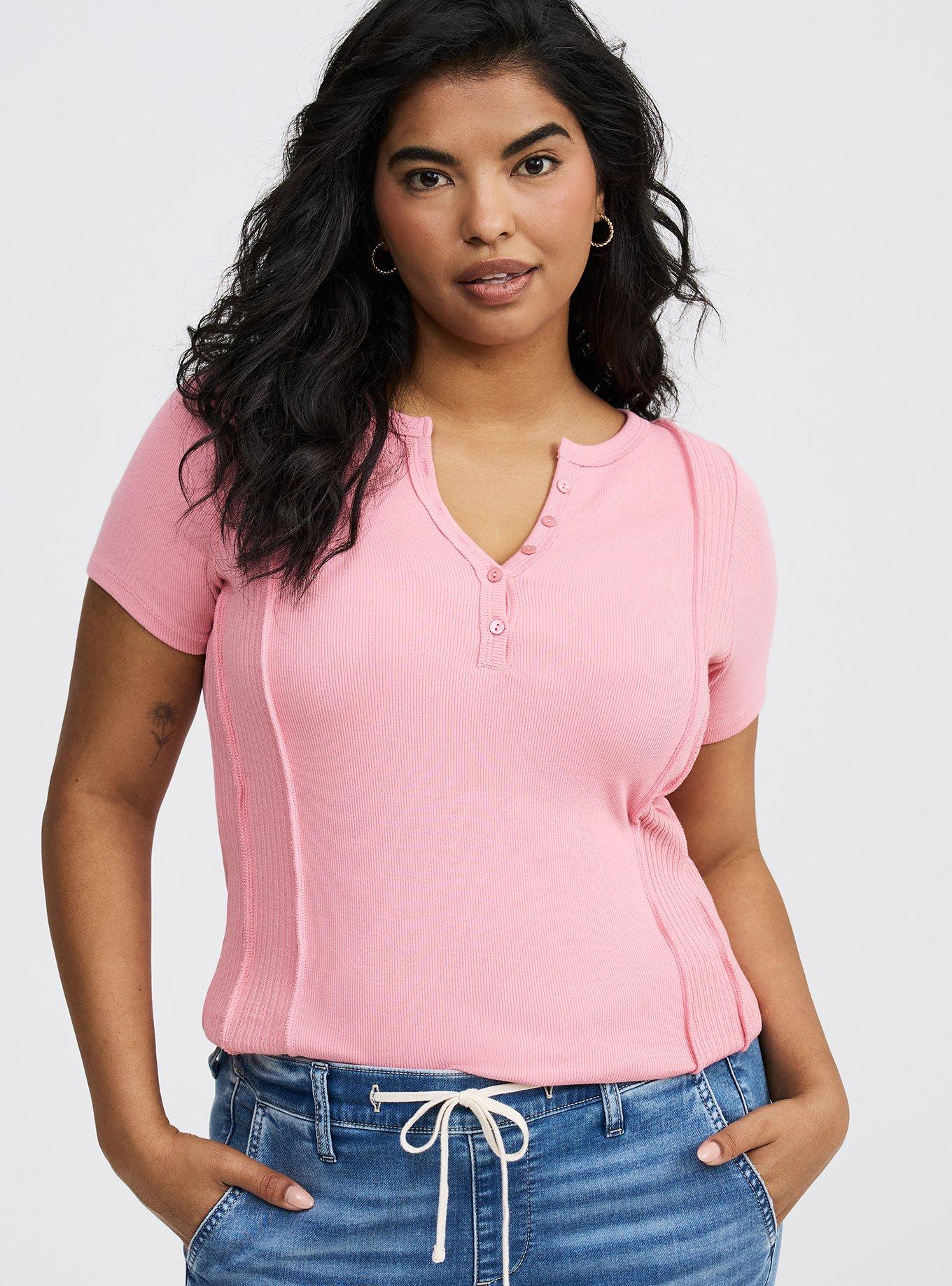 Paneled Henley Top