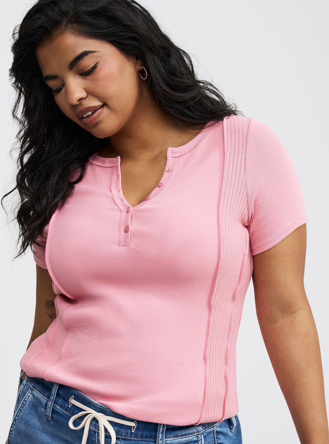 Paneled Henley Top