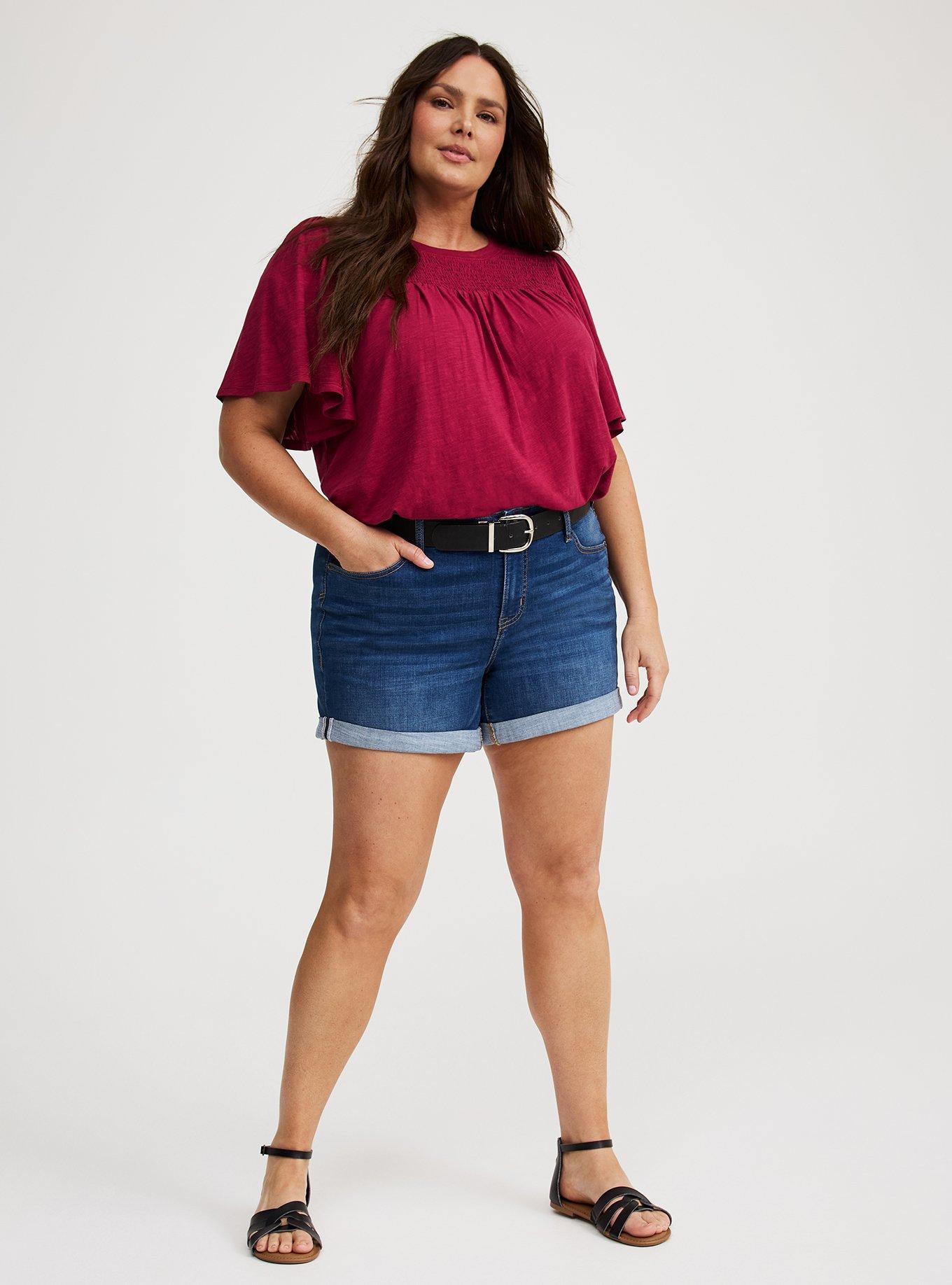 Flutter Sleeve Smocked Top