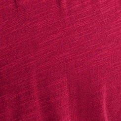 Flutter Sleeve Smocked Top, RED PLUM, swatch