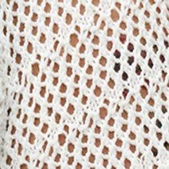 Open Stitch Tie Front Shrug, BLANC DE BLANC, swatch