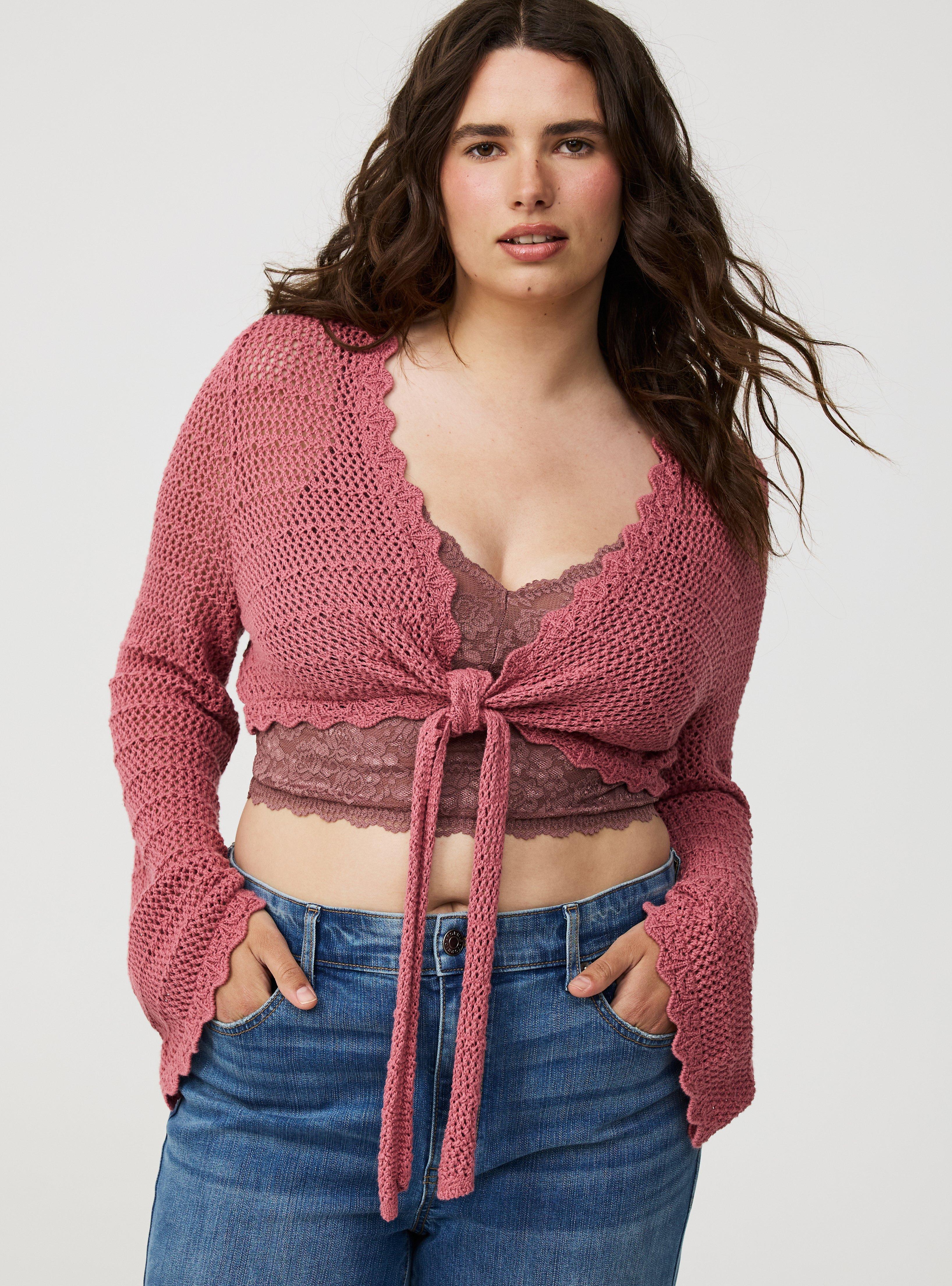 Tie-Front Sweater Shrug