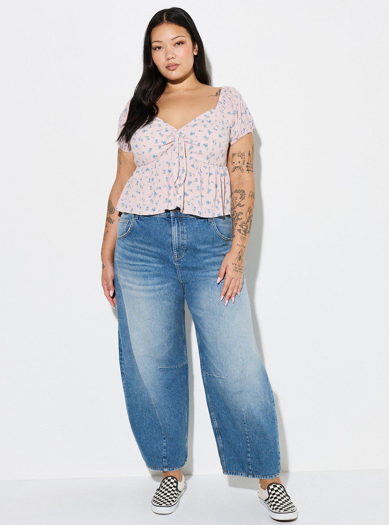 LoveSick Knot Front Flyaway Top, DAINTY PETALS HUSHED VIOLET, alternate