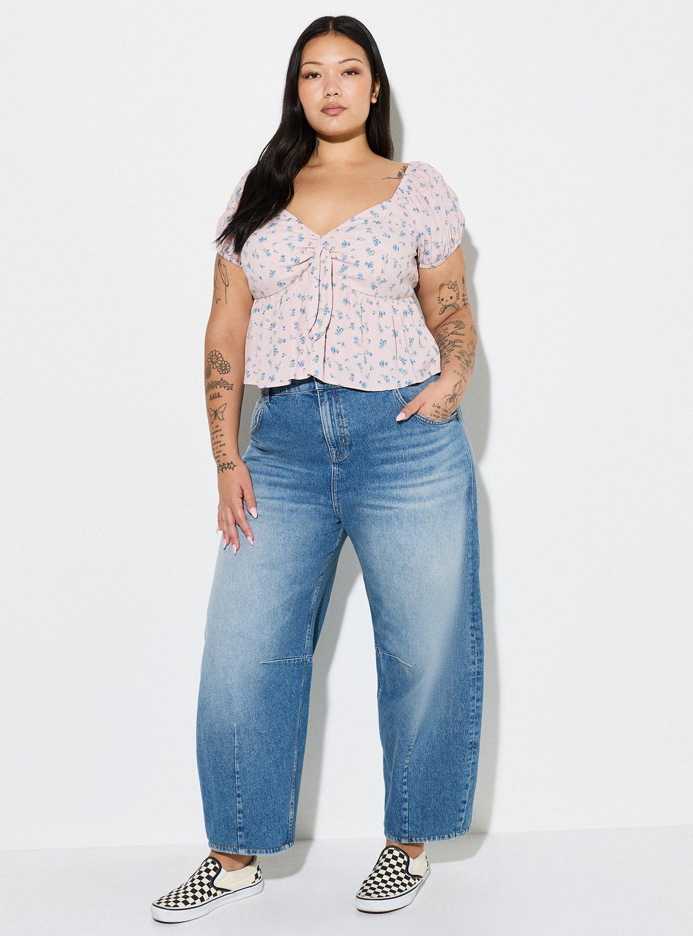 LoveSick Knot Front Flyaway Top, DAINTY PETALS HUSHED VIOLET, alternate