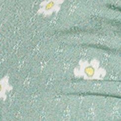 LoveSick Cinch Front Babydoll Top, DIZZY DAISY GREEN BAY, swatch