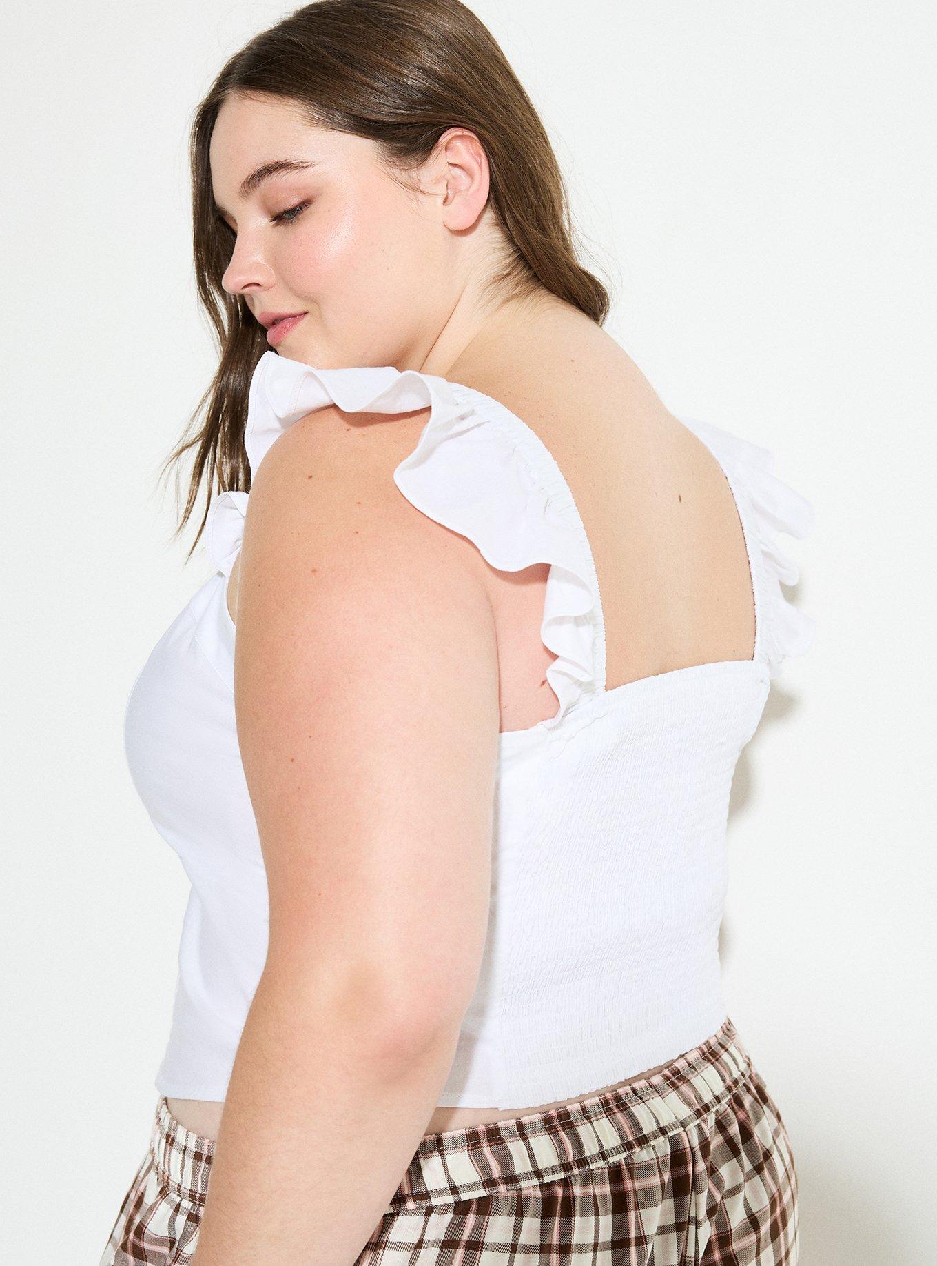 LoveSick Flutter-Sleeve Corset Top