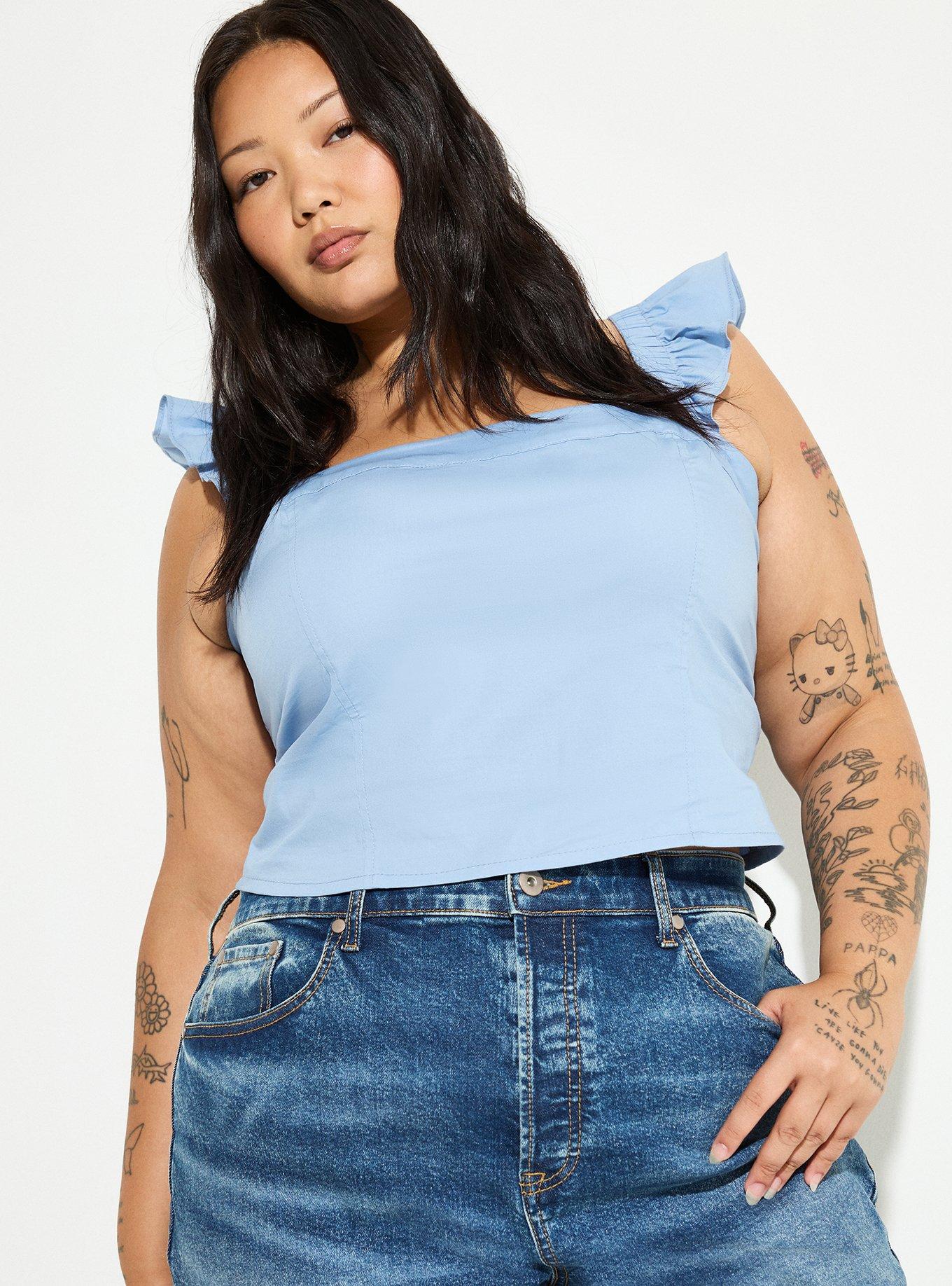 LoveSick Flutter-Sleeve Corset Top