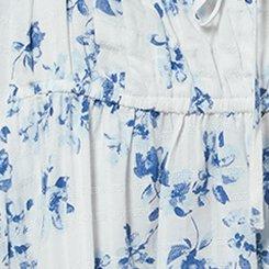 LoveSick Tie-Front Babydoll Top, PAINTED FLORAL SUGAR SWIZZLE, swatch