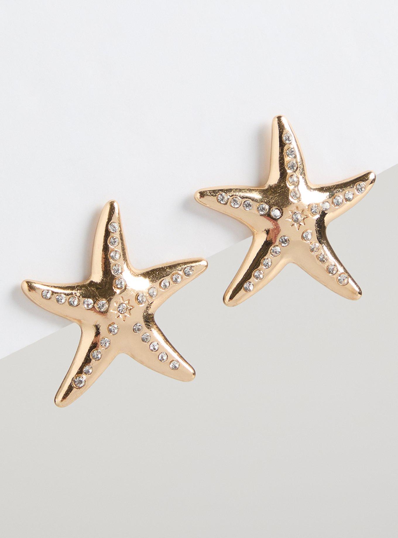 Starfish Statement Earring