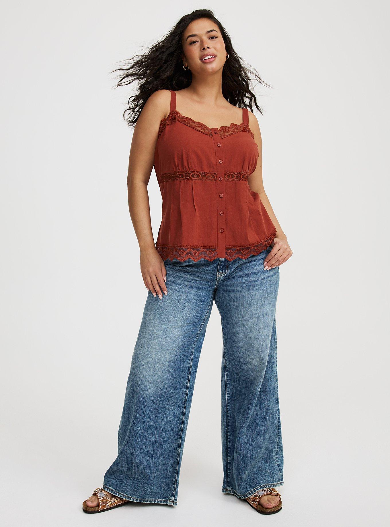 Plus Size - Lace Trim Cami - Torrid