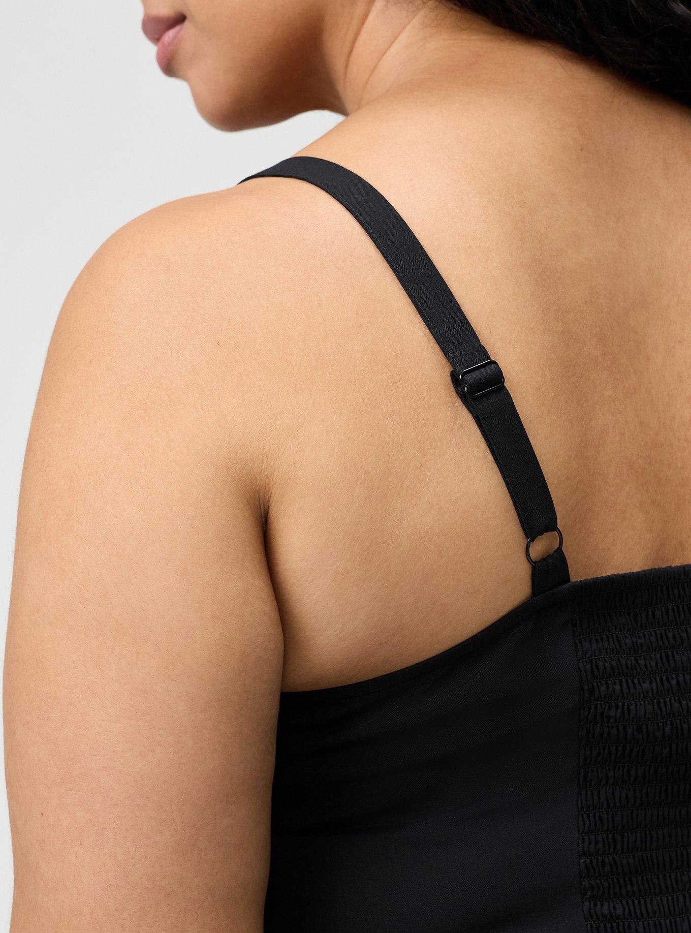 Peplum Challis Cami, DEEP BLACK, alternate
