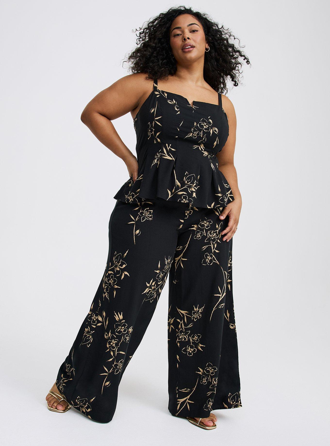 Peplum Challis Cami
