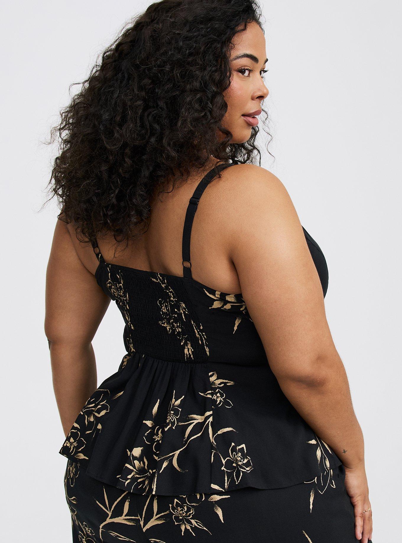 Peplum Challis Cami