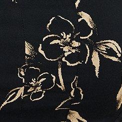 Peplum Challis Cami, ELOISE FLORAL DEEP BLACK, swatch