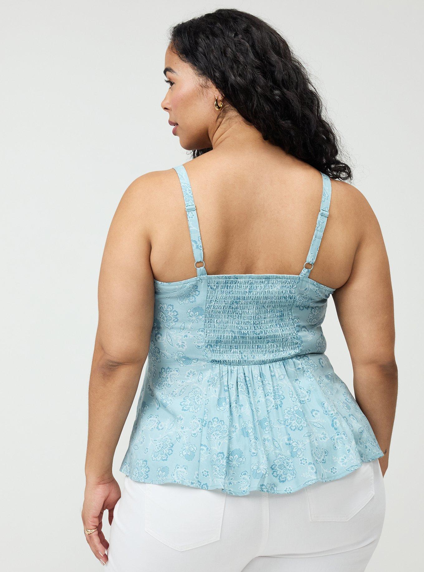 Peplum Challis Cami, PRESLEY PAISLEY BLUE, alternate