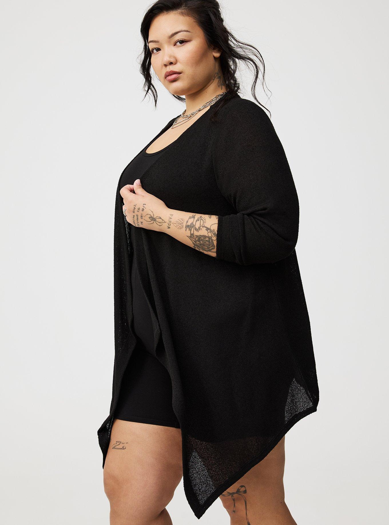 Drape Front Hacci Cardigan