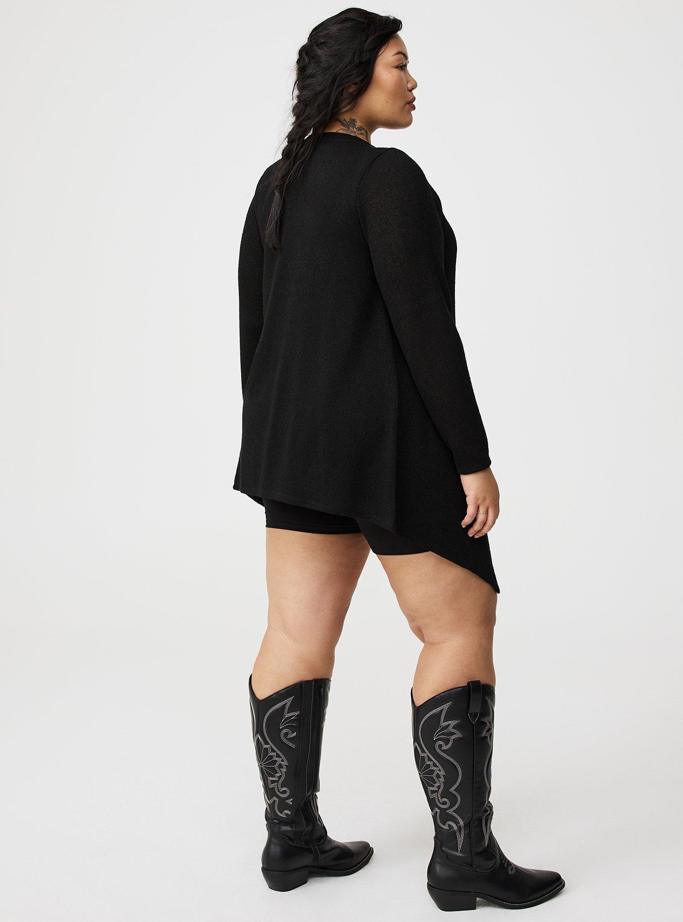 Drape Front Hacci Cardigan