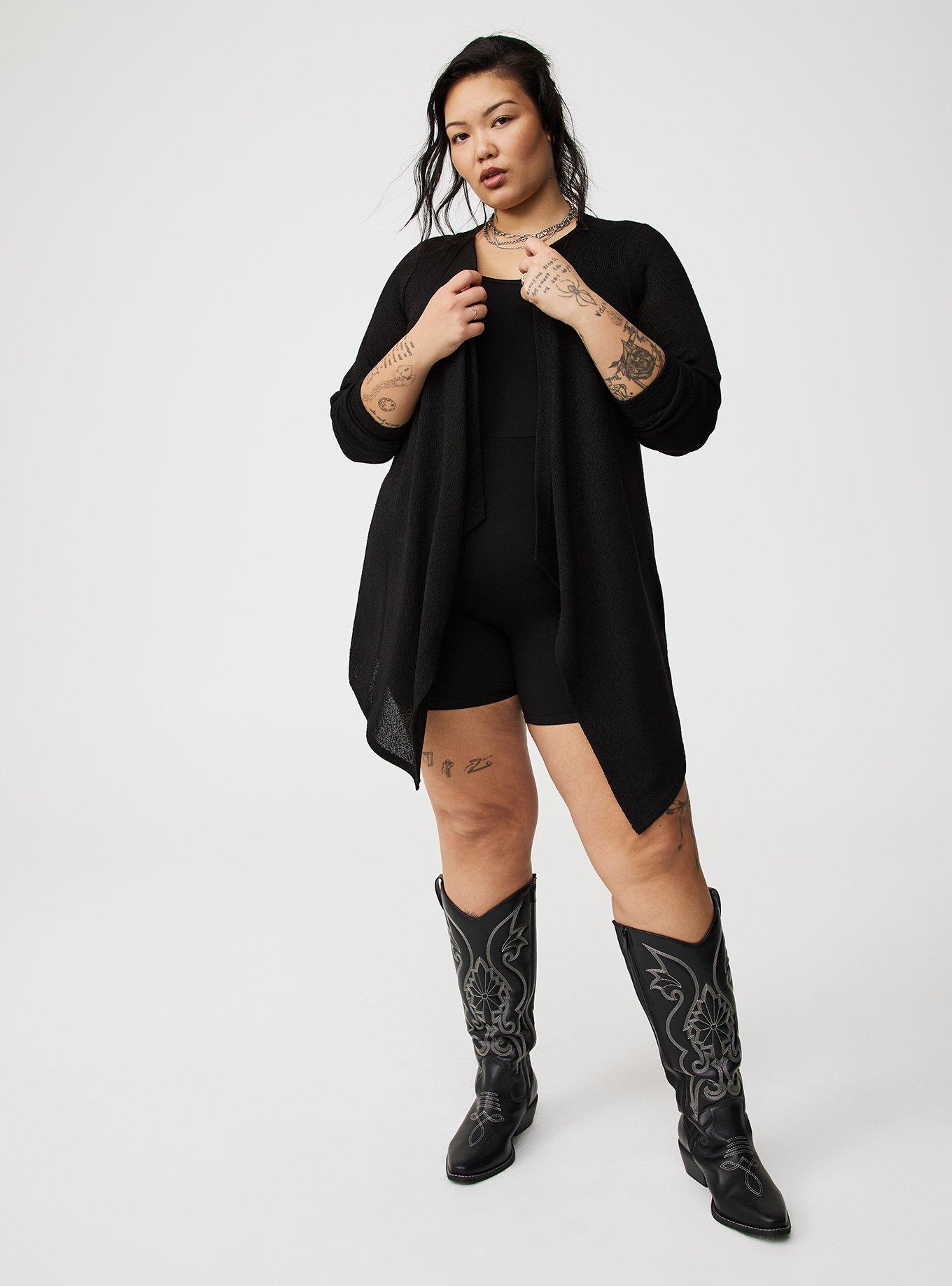 Drape Front Hacci Cardigan