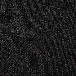 Plus Size Drape Front Hacci Cardigan, DEEP BLACK, swatch