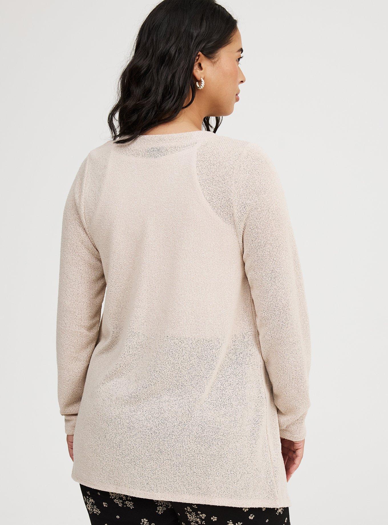 Drape Front Hacci Cardigan