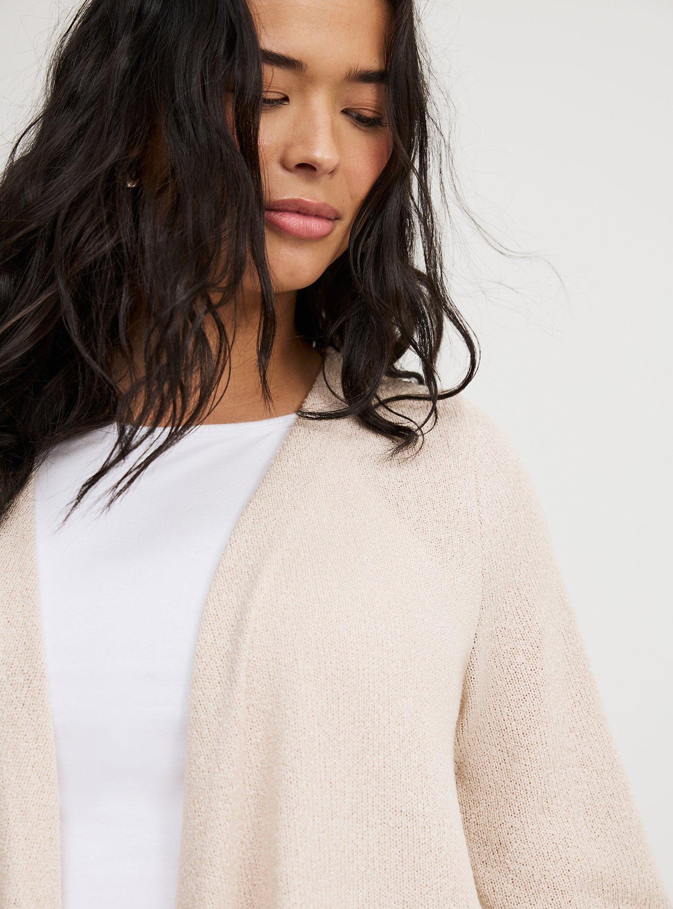 Drape Front Hacci Cardigan
