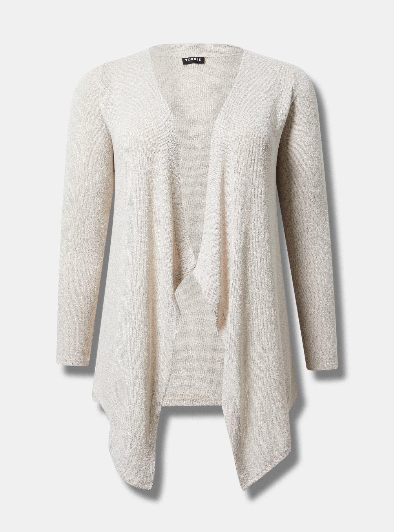 Drape Front Hacci Cardigan