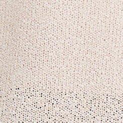 Plus Size Drape Front Hacci Cardigan, OATMEAL, swatch