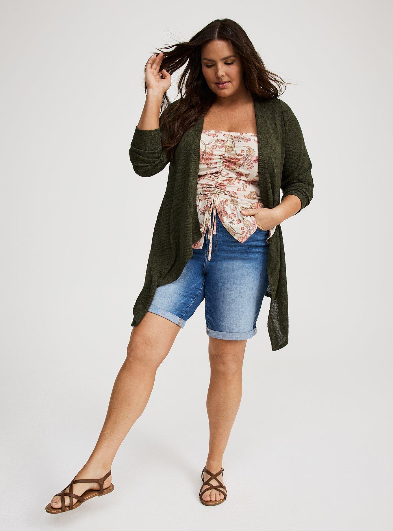 Drape Front Hacci Cardigan