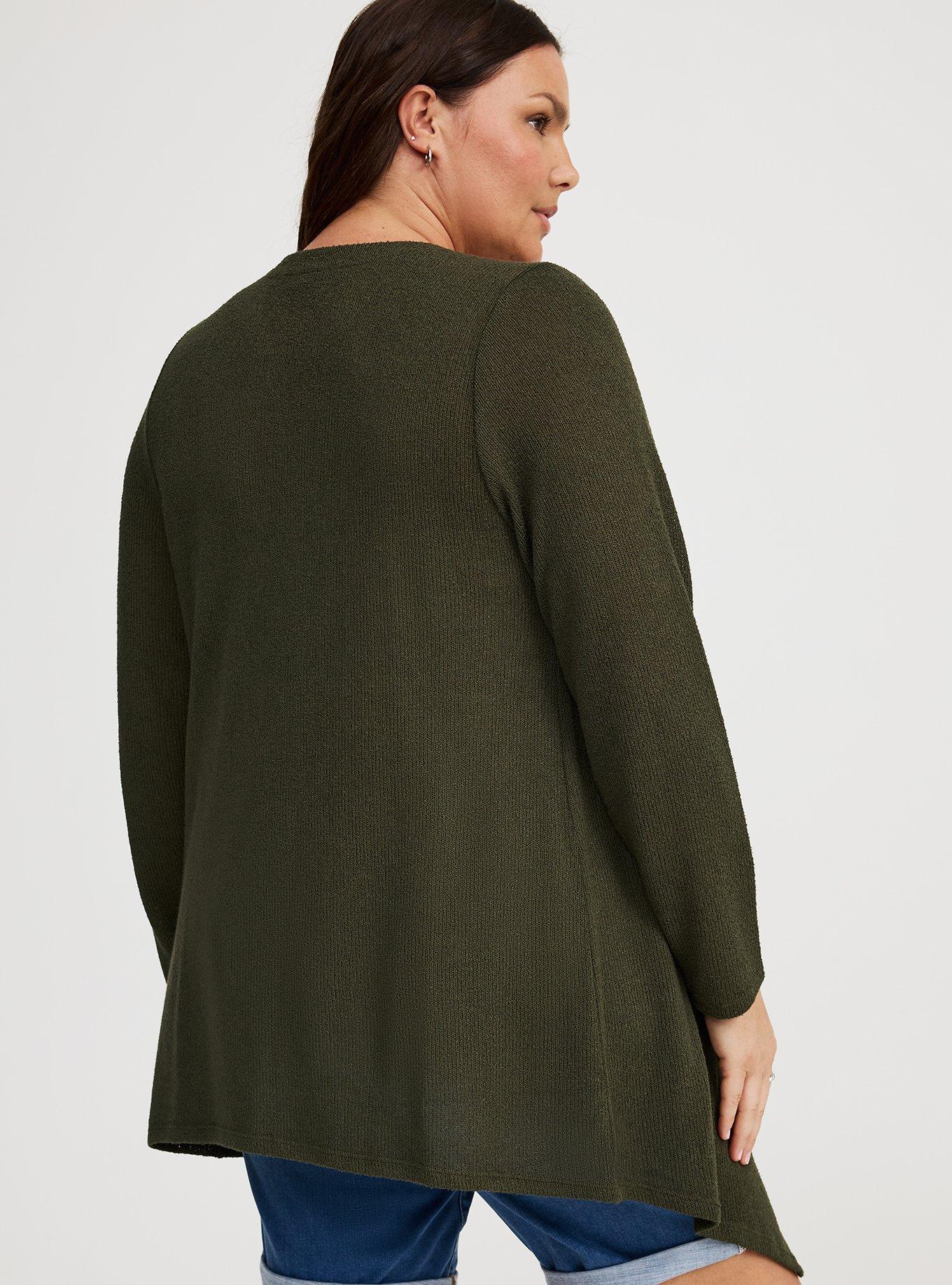 Drape Front Hacci Cardigan
