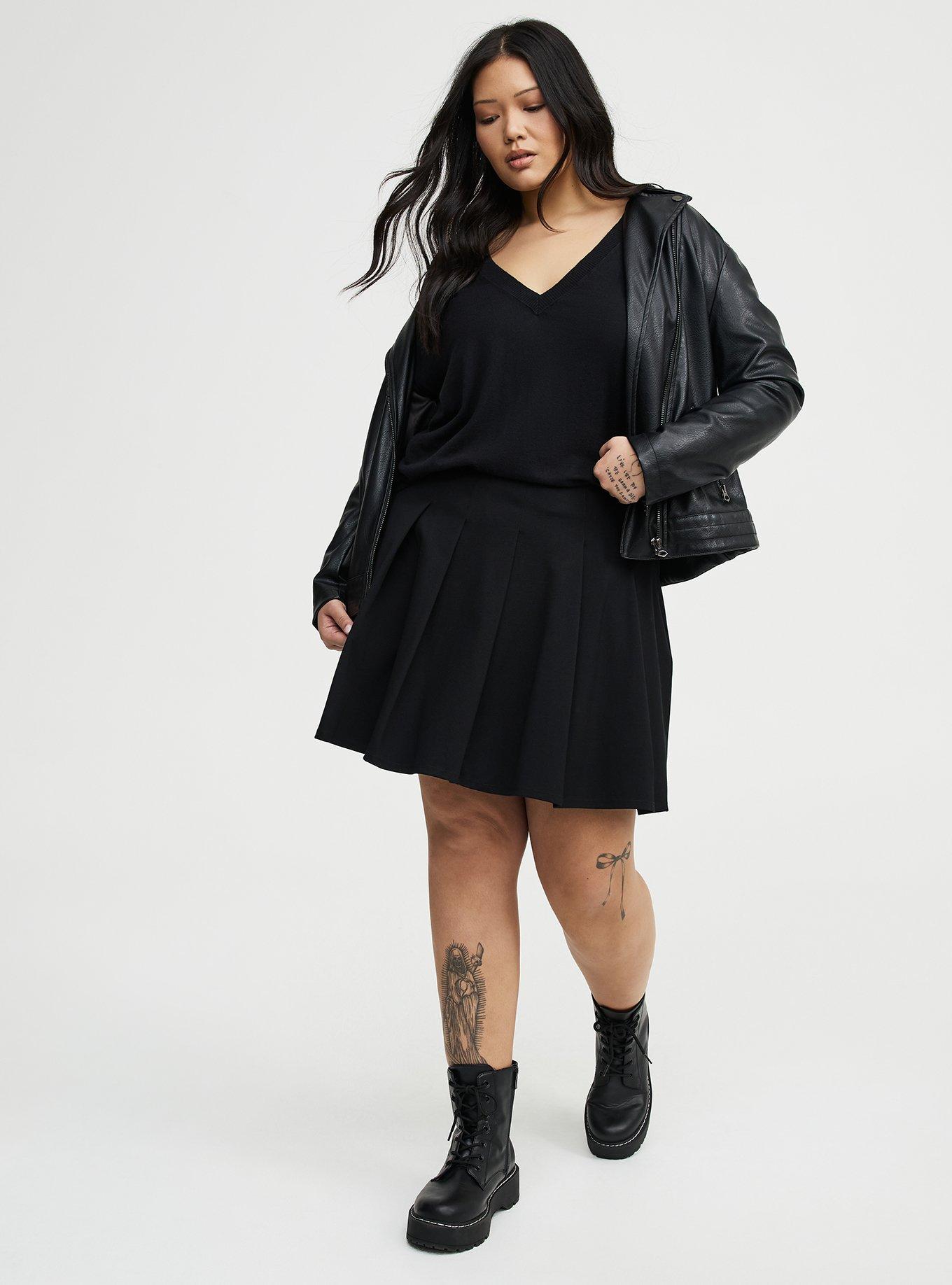 V-Neck Pullover Sweater, DEEP BLACK, alternate