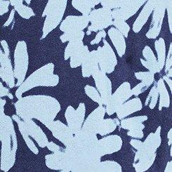 Pullover V-Neck Sweater, AVERY DAISIES FLORAL BLUE, swatch