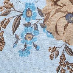 V-Neck Pullover Sweater, KIRBY FLORAL, swatch