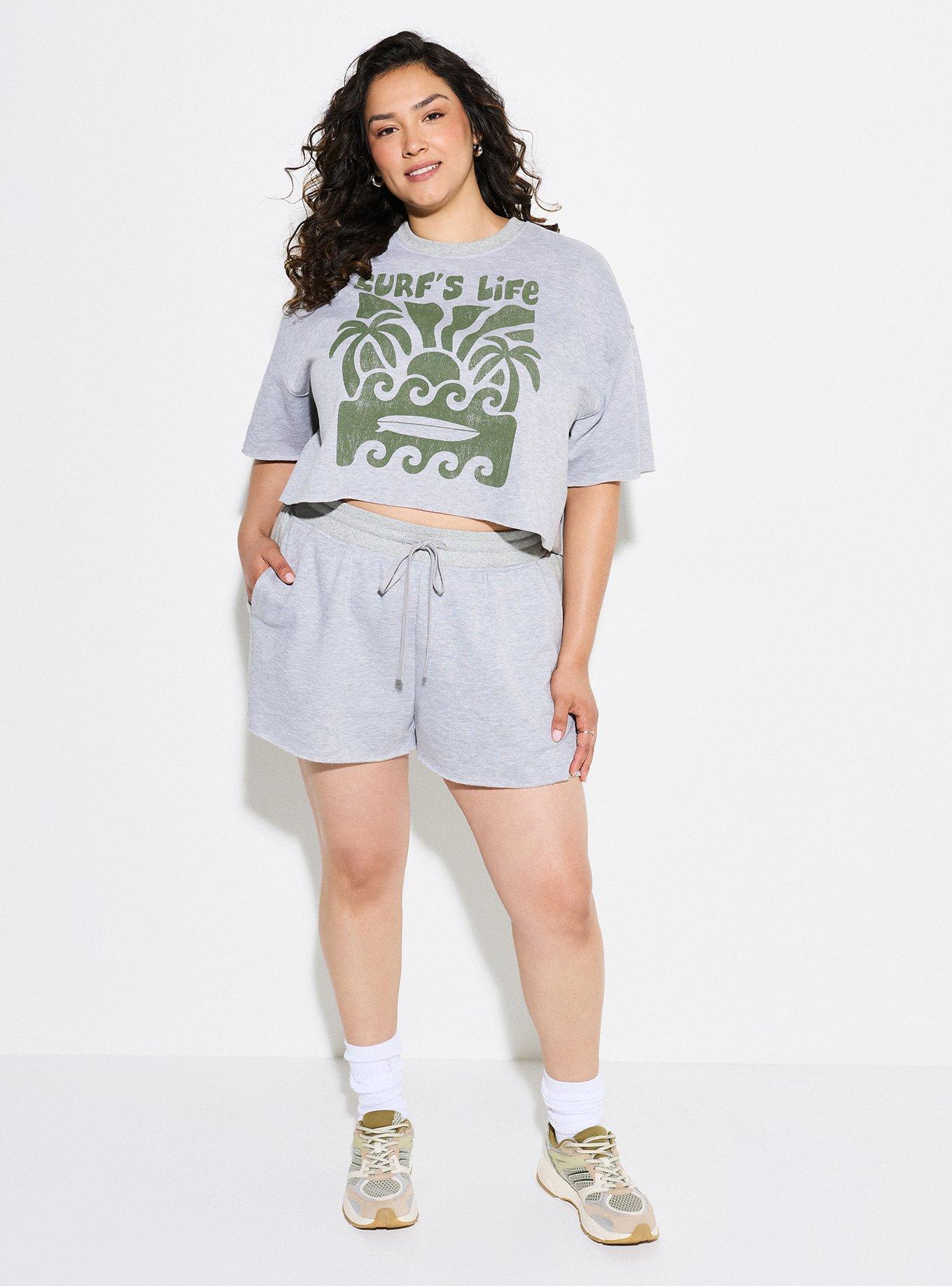 LoveSick Fleece Short, HEATHER GRAY, alternate