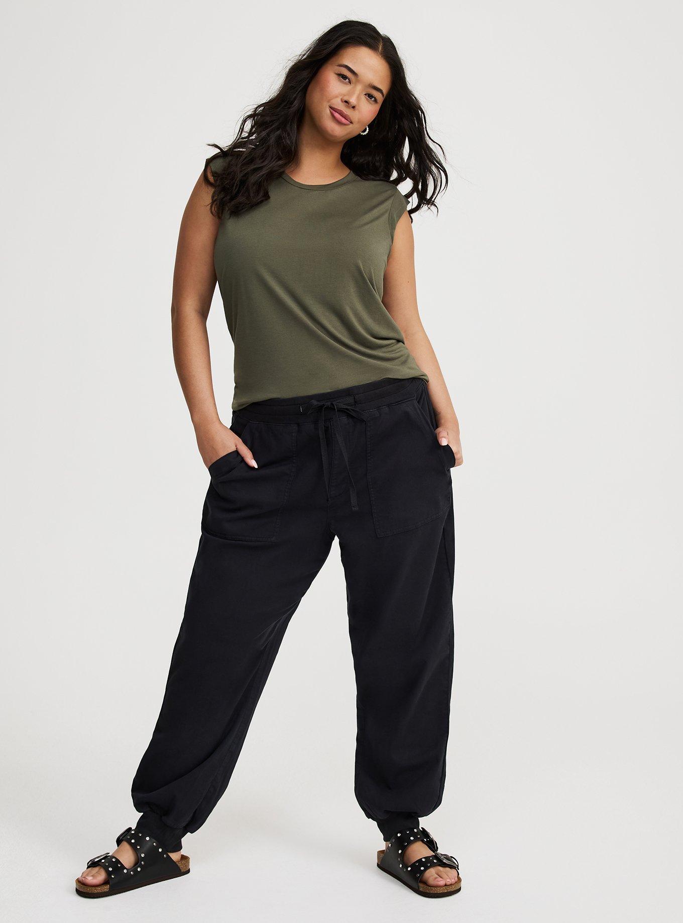 High-Rise Pull-On Contrast Jogger