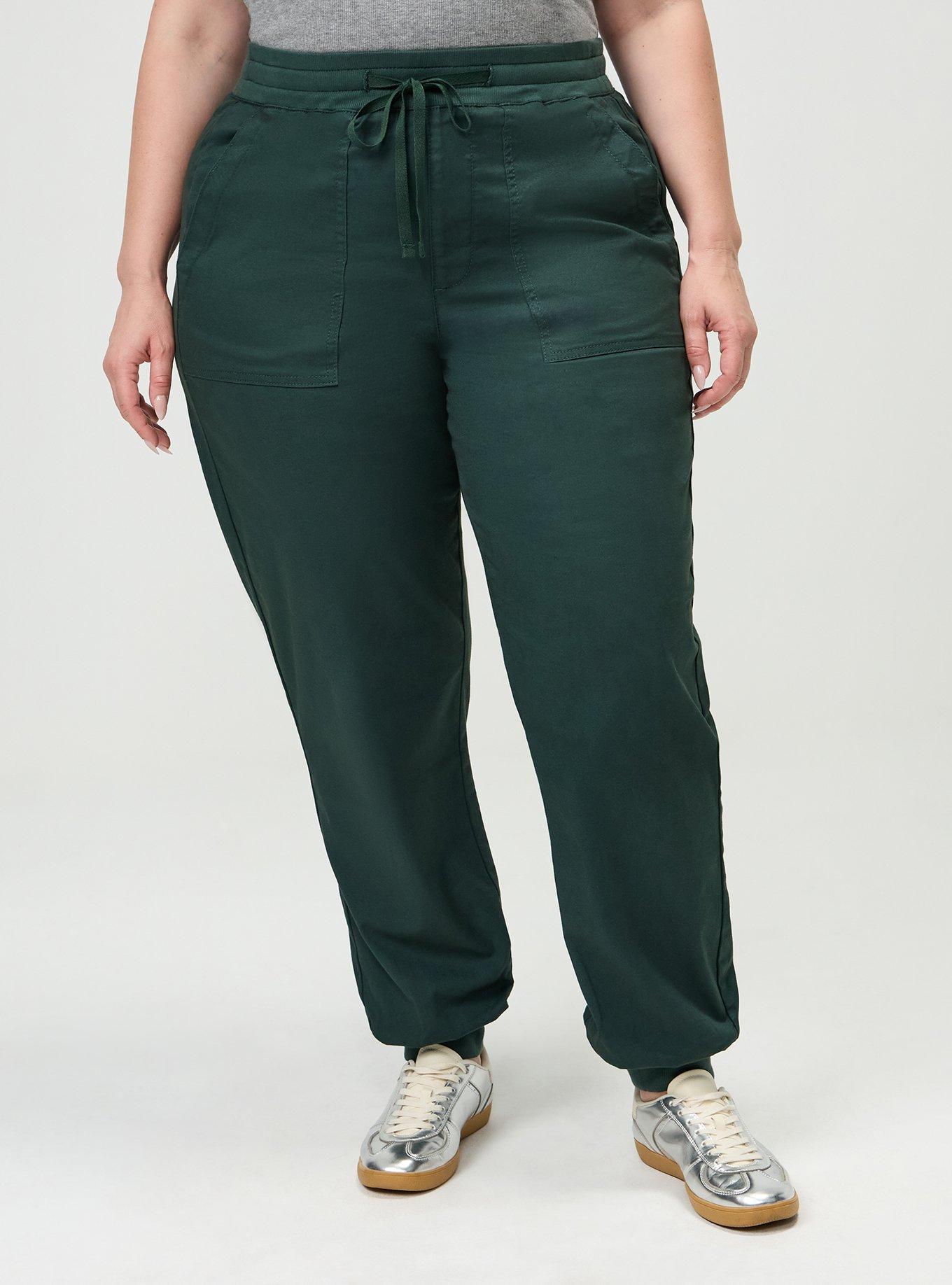 Plus Size High-Rise Pull-On Jogger, DARKEST SPRUCE, alternate