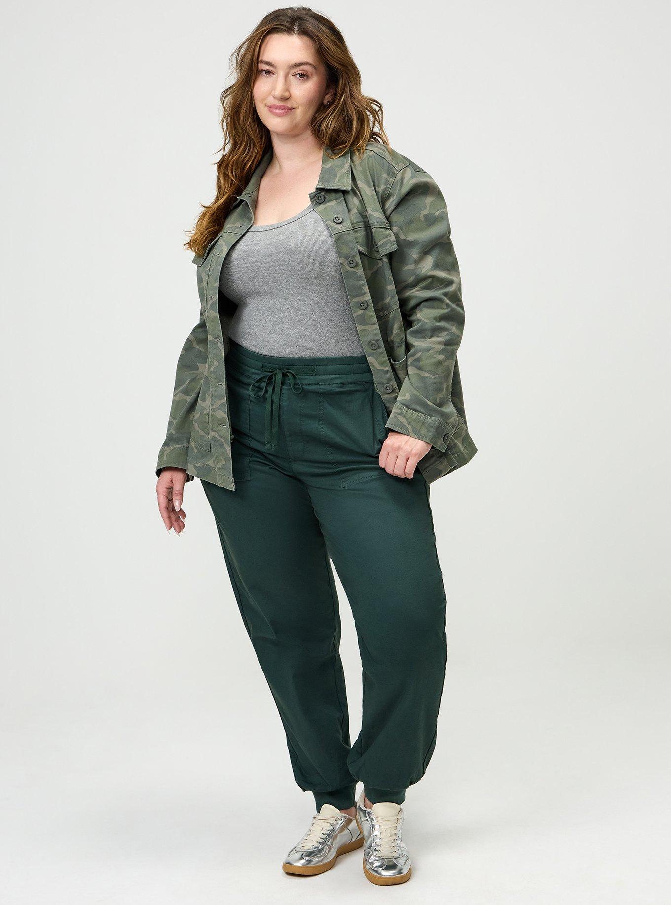 Plus Size High-Rise Pull-On Jogger, DARKEST SPRUCE, alternate